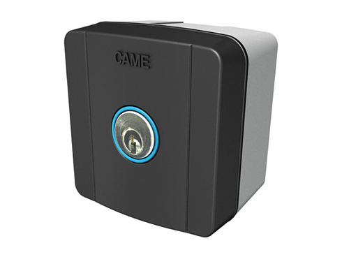 Купить ключ-выключатель накладной CAME SELC1FDG с синей подсветкой с доставкой и установкой в Каховке