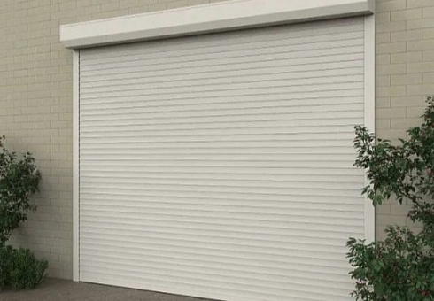 Рулонные гаражные ворота Алютех Prestige с алюминиевым профилем AR/555N и автоматическим управлением с доставкой в Каховке 