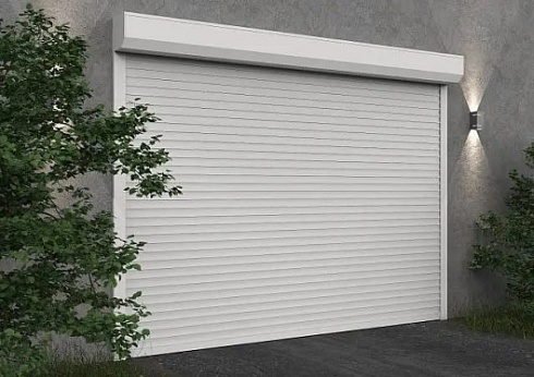 Автоматические рулонные ворота для гаража серии Алютех Prestige с алюминиевым профилем AR/555N с доставкой в Каховке 