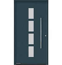 Двери входные алюминиевые  ThermoPlan Hybrid Hormann – Мотив 501 в Каховке