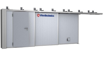 Откатные противопожарные ворота FireTechnics EI 60 / 90 (телескопические, раздвижные)